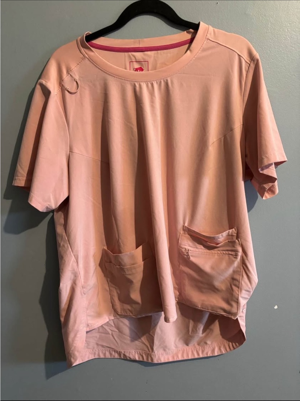 Relaxed Pink Short Sleeve Pocket Tee